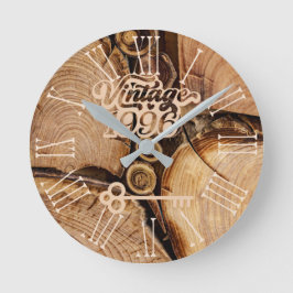 1996 Reloj de pared acrílico vintage