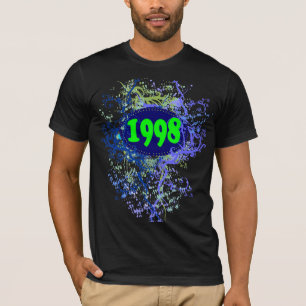 1998 - Retro ventilado colorido - camiseta