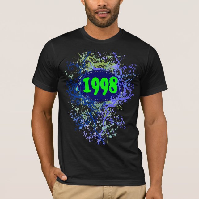 1998 - Retro ventilado colorido - camiseta (Anverso)