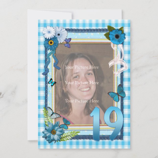 19.ª invitación para la fiesta de cumpleaños de la (Anverso)