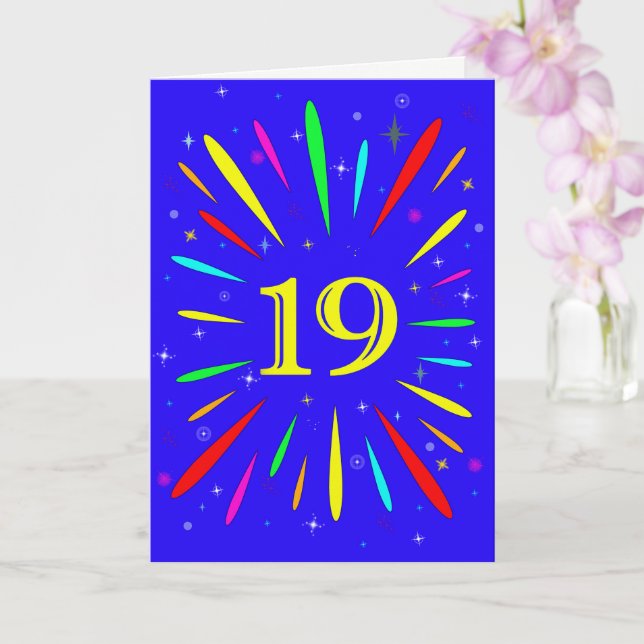 19.ª tarjeta de explosión de cumpleaños (Orquídea)