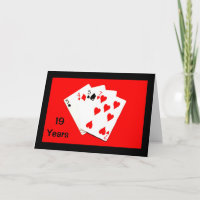 ¡19 años es un gran trato! Tarjeta de aniversario