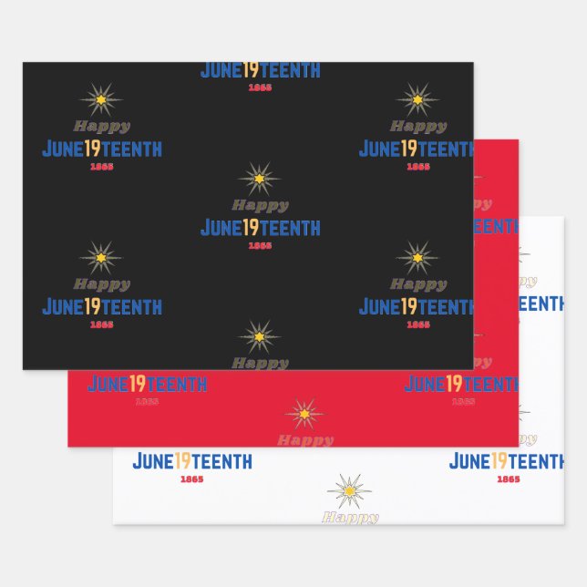 19 de junio 19º conjunto de hojas planas de papel  (Set)