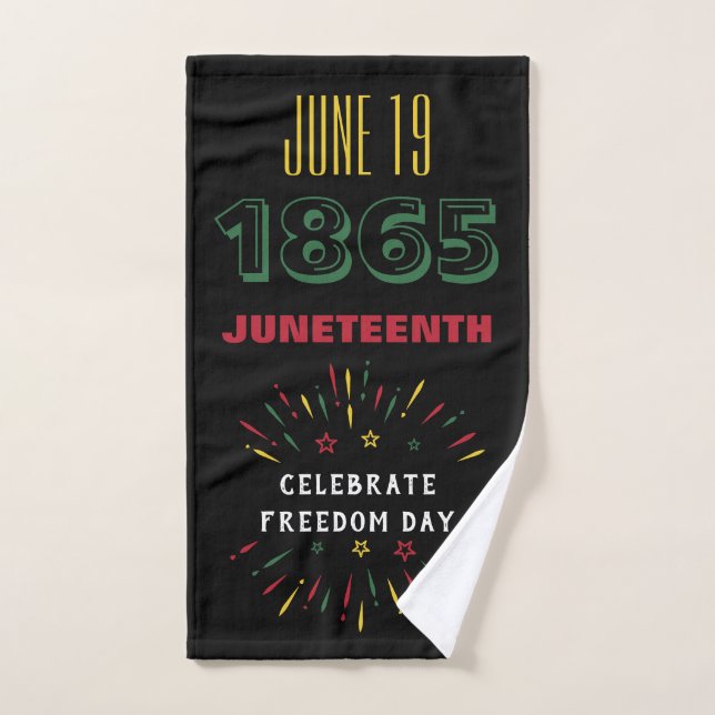 19 de junio de 1865 19 Fuegos artificiales de hist (Toalla de mano)
