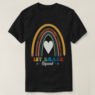 1.ª camiseta con lápiz arco iris del quad de grado