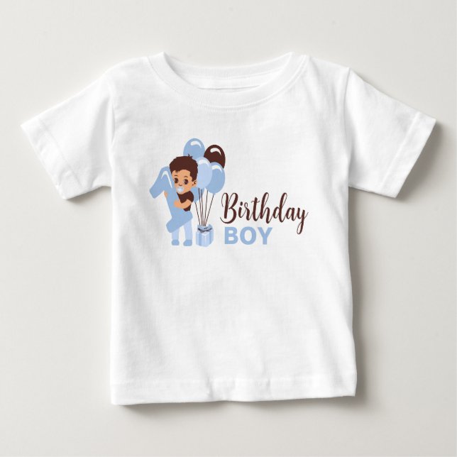 1.ª camiseta de cumpleaños con globos (Anverso)