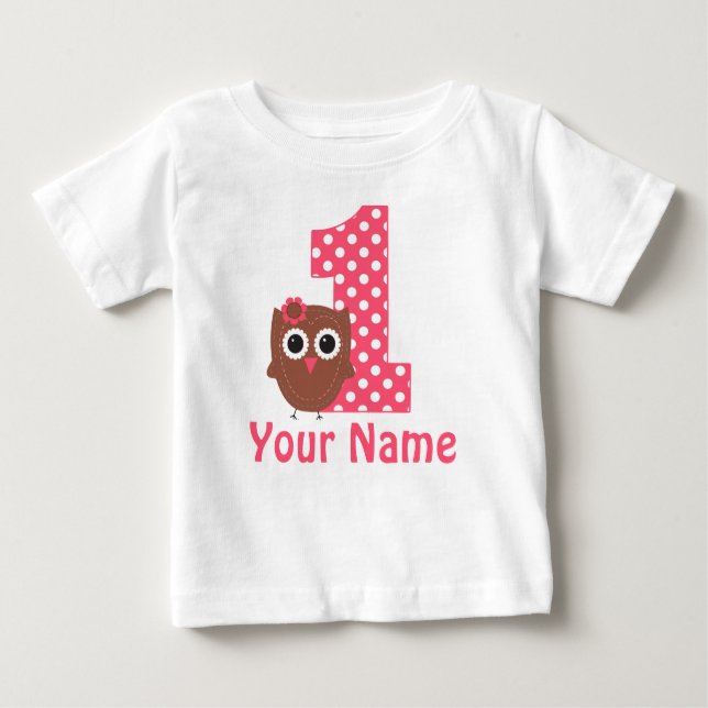1.ª camiseta personalizada del Chica de cumpleaños (Anverso)