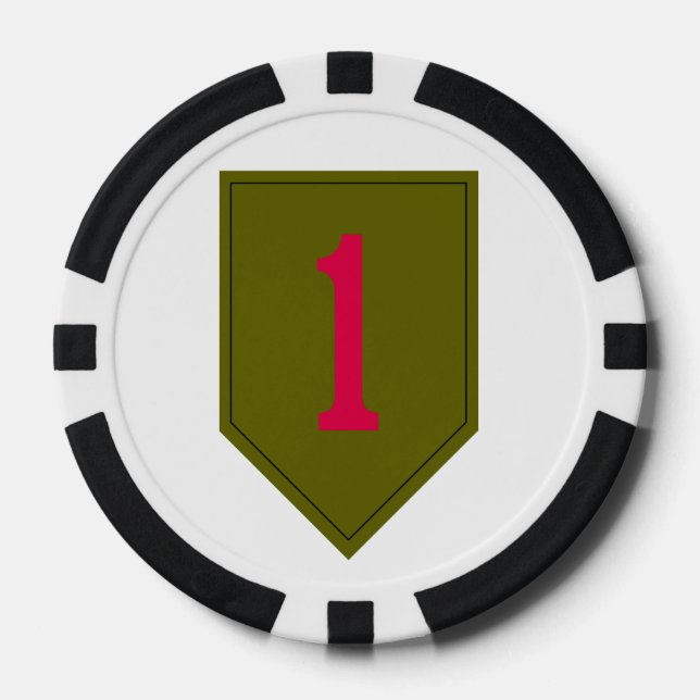 1.ª División de Infantería/chip de póquer Lady Vic (Anverso)