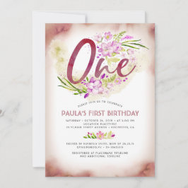 1.ª Fiesta de cumpleaños Primera invitación