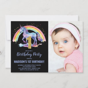 1.ª foto de invitaciones de cumpleaños de Rainbow