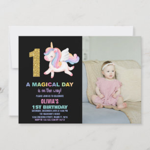 1.ª foto de invitaciones de cumpleaños de Rainbow 