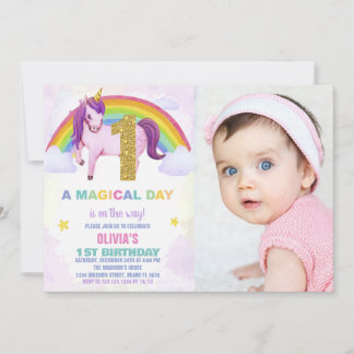 1.ª foto de invitaciones de cumpleaños de Rainbow