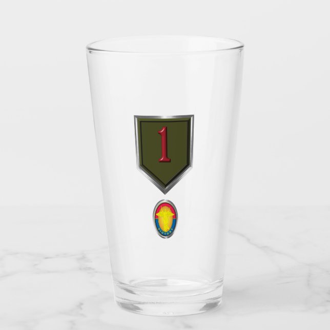 1.ª Insignia De Parche "Big Red One" De La Div De  (Anverso)