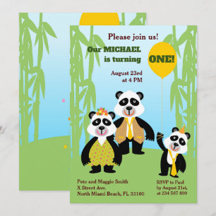 1.ª Invitación a la fiesta de la familia Panda Bea