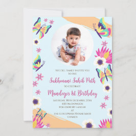 1.ª invitación a Sukhmani Sahib para el cumpleaños