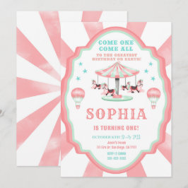 1.ª invitación al circo de cumpleaños
