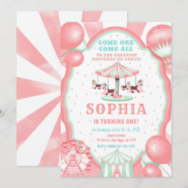 1.ª invitación al circo de cumpleaños