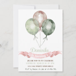 1.ª invitación de chica de cumpleaños,fiesta de cu