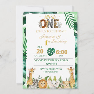 1.ª invitación de cumpleaños