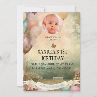 1.ª invitación de cumpleaños, CHICA de foto person