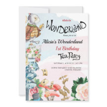 1.ª invitación de cumpleaños | Fiesta del té