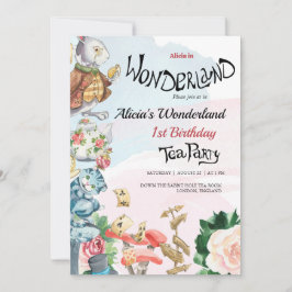 1.ª invitación de cumpleaños | Fiesta del té