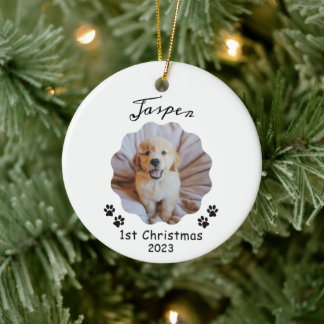 1.ª Navidad, adorno navideño Mascota personalizado