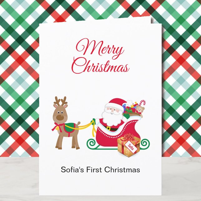 1.ª Navidad Nombre personal del bebé Santa Claus (Subido por el creador)