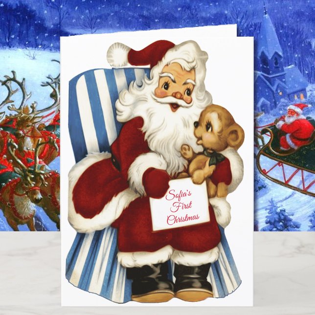 1.ª Navidad personaliza el nombre del bebé Santa C (Subido por el creador)