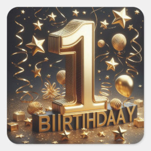 1.ª pegatina de cumpleaños