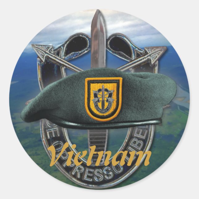 1.ª Pegatina del grupo de fuerzas especiales Green (Anverso)