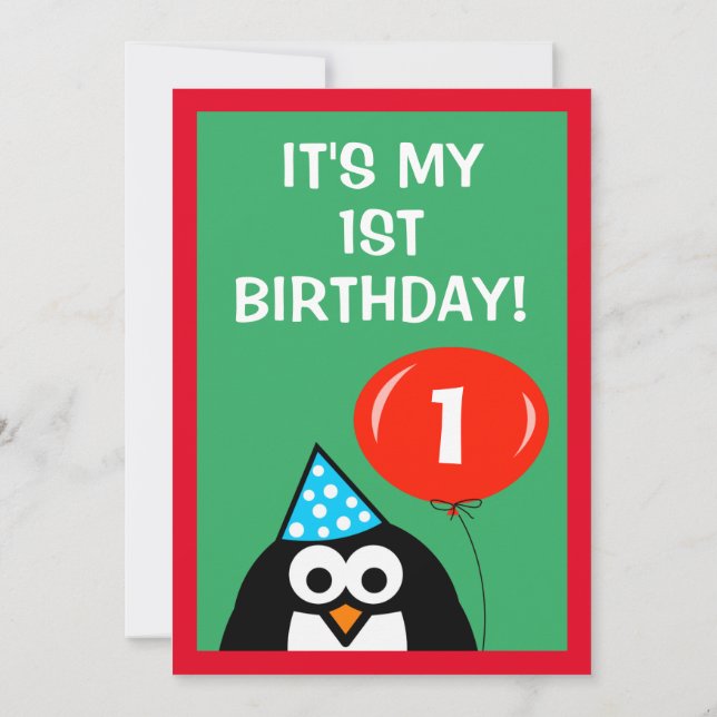 1.ª plantilla de invitación para fiestas de cumple (Reverso)