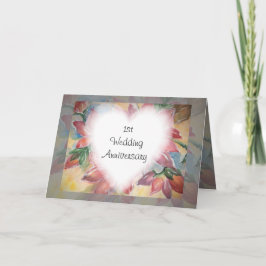 1.ª tarjeta de aniversario