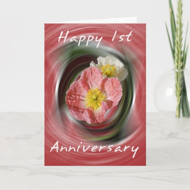 1.ª Tarjeta de Aniversario (Anverso)