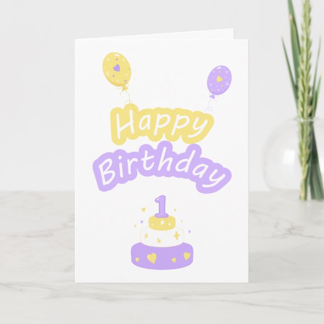 1.ª tarjeta de cumpleaños (Anverso)