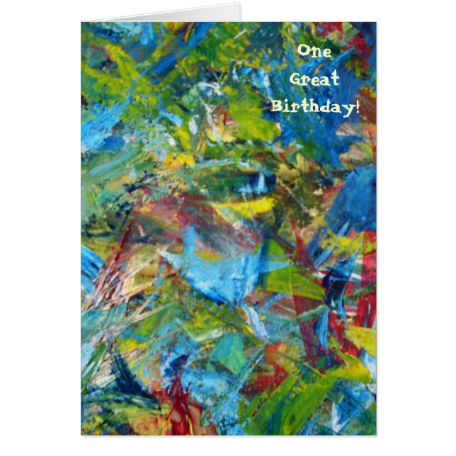 1.ª tarjeta de cumpleaños (Frente)