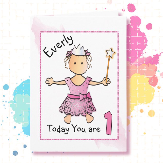 1.ª tarjeta de cumpleaños para la niñita (Subido por el creador)