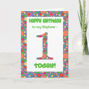 1.ª tarjeta de cumpleaños para un sobrino brillant