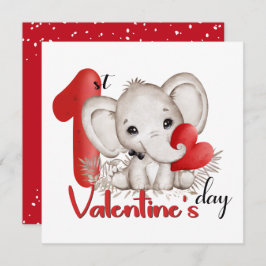 1.ª tarjeta de El día de San Valentín para un bebé