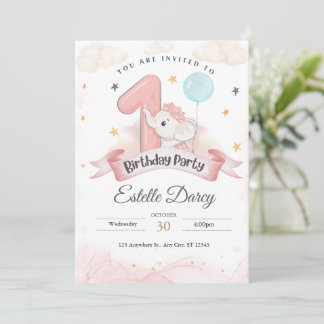 1.ª tarjeta de invitación de cumpleaños - tarjeta 