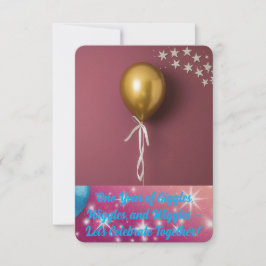 1.ª tarjeta de invitación por cumpleaños.