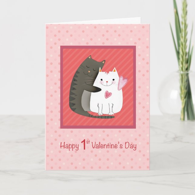 1.ª tarjeta de San Valentín para recién casados (Anverso)