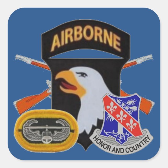 1.ᵉʳ 327º PEGATINAS DE INFANTERÍA 101º BARRIO (Anverso)