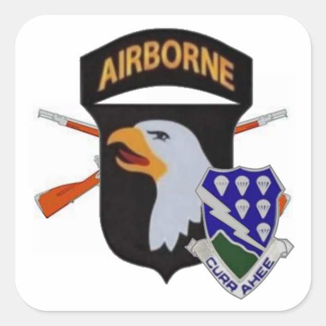 1.ᵉʳ 506º PEGATINA DE INFANTERÍA 101º AIRBORNO (Anverso)
