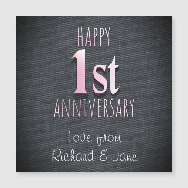 1.ᵉʳ aniversario (Anverso)