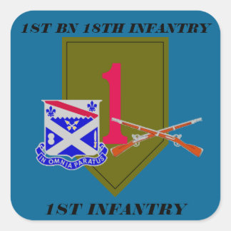 1.ᵉʳ BATTALÓN 18ª INFANTERÍA PRIMEROS PEGATINAS DE