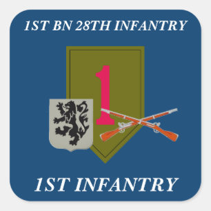 1.ᵉʳ BATTALÓN 28ª INFANTERÍA PRIMER PEGATINAS DE I