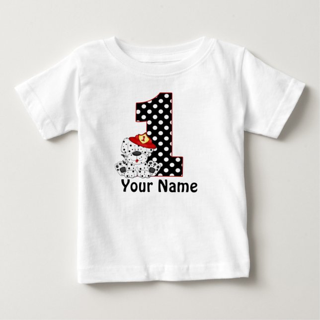 1.ᵉʳ bombero dalmatiano camiseta personalizada (Anverso)