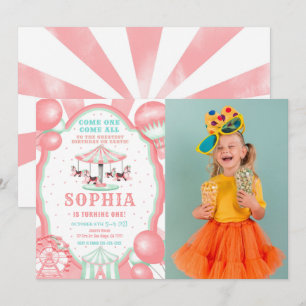 1.ᵉʳ Circo de cumpleaños - Invitación a la fotogra