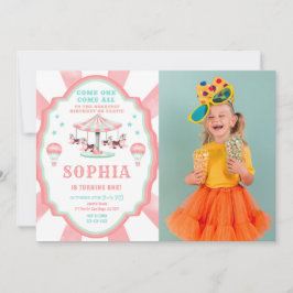 1.ᵉʳ Circo de cumpleaños - Invitación a la fotogra